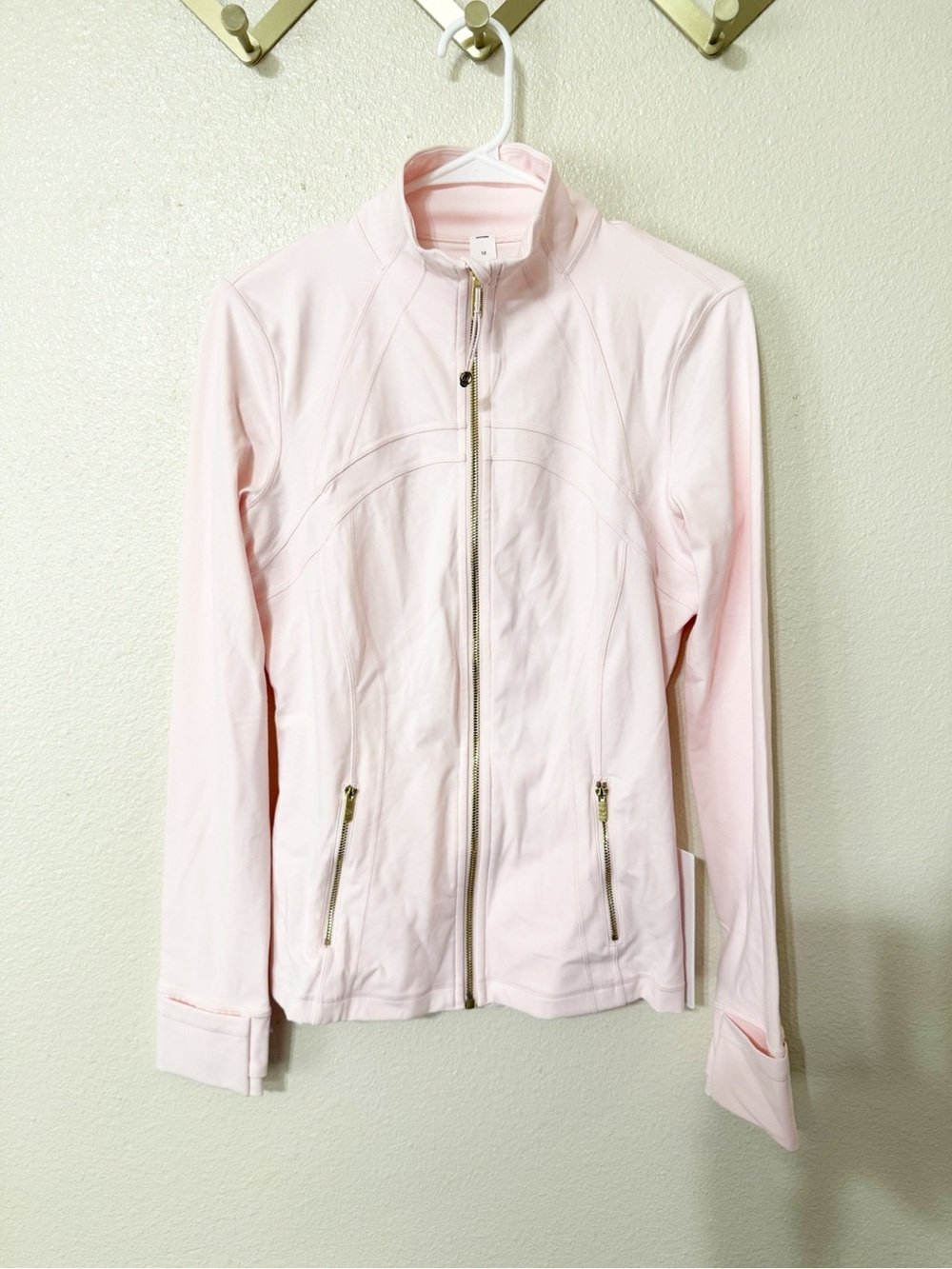 Lululemon Define Jacket in Nulu Pink Pearl/Gold/Gold Size 10 New with tags - Picture 2 of 5